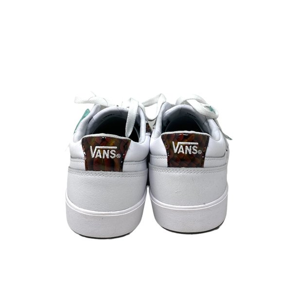 VANS LOWLAND CC Big Reptile White Red Men Low Top Leather Shoes Size VN0A4TZY9O9 - Picture 8 of 10